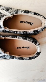 Nové espadrilky strieborno-čierne - 9