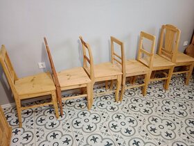 Staré, selské židle po renovaci - 9