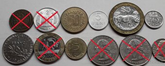 Mince - rôzne štáty - 9