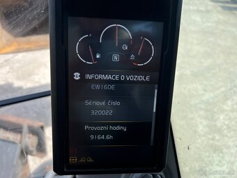 Kolesový bager Volvo EW160E – 2015 – 9.164mth - ENGCON - 9