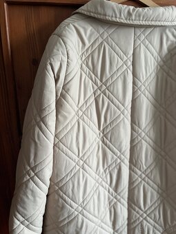F&F oversize dlhá bunda smotanová č. 46 - 9