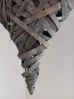 Staršie vypuklé lykové srdce po mamine 25x22x6 cm - 9