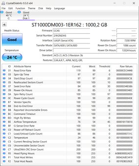 Predám 3,5" 1TB HDD SATA - 9