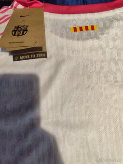 Dres Fc Barcelona Ružový Hráčsky Unikátny Nový s visačkami - 9