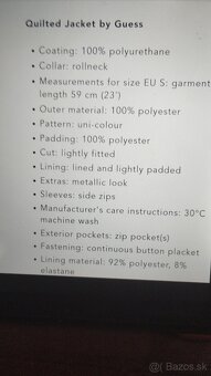 Nová Guess bunda č.36 - 9