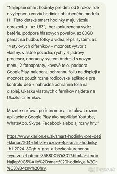 Detské Smart hodinky na sim kartu - 9