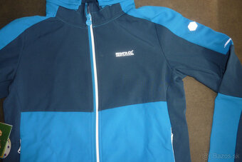 Pekná praktická softšelová bunda, NOVÁ S VISAČKOU, v.164 - 9