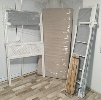 zvysena kovova postel Ikea Vitval, 90x200 cm - 9