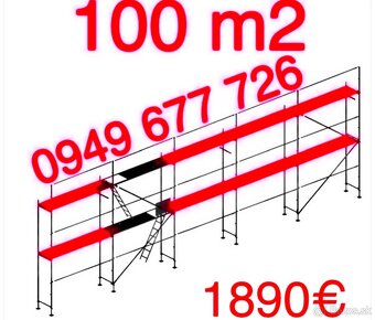 Predám lešenie certifikovane fasadné stavebné lešenie - 9