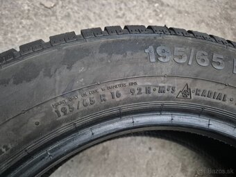 195/65 r16 zimné 4 ks CONTINENTAL dezén 8-7,9 mm DOT2024 - 9
