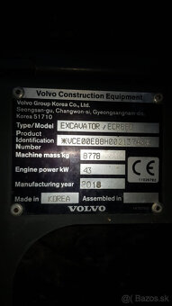 Pásový báger/rýpadlo VolvoECR88D - 9