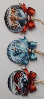 Vianočné drevené ozdoby - 9