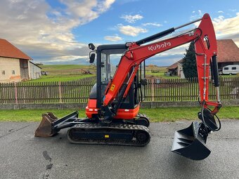 Mini bagr Kubota KX 71-3 hyd.svahovka,pouze 1900mh - 9