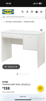 Toaletny stolik ikea SYVDE - 9