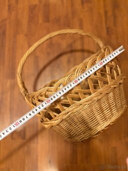 Veľký prútený košík pevný - 9