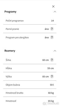 Práčka LG F74A8QDS - 9