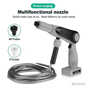 Kvalitná Nabíjacia Tlaková Čistiaca Pištoľ KROAK + Kufrík - 9