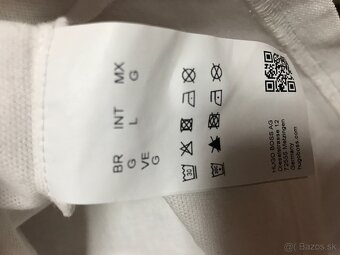 HUGO BOSS originál white pánske polotricko L/XL - 9