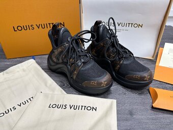 Louis Vuitton tenisky zenske black komplet balenie - 9