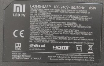 Predám 4KUHD SMART Android TV Xiaomi Mi L43M5-5ASP (109cm) - 9