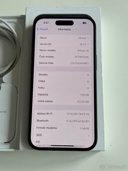 iPhone 15, Black, 128GB - 9