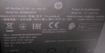 HP Pavilion 27 All-In-One PC 27-xa0012nc i5 - 9