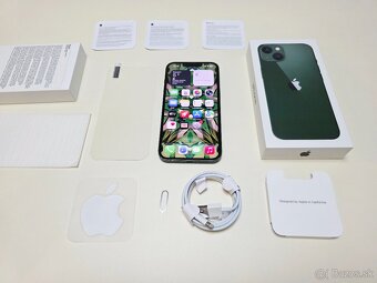 APPLE IPHONE 13 128GB ZELENÝ ,ZDRAVIE BATERKY 100% - 9