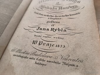 starožitná Kresťanská katolícka modlitební kniha 1835 - 9