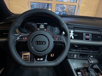 AUDI MULTIFUNKCNY VOLANT S AIRBAGOM A PADLAMI, čierna niť - 9