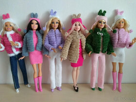 roláky pre bábiky barbie ken šaty oblečenie nohavice čiapky - 9
