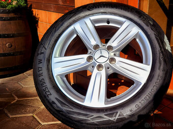 alu R17 5x112 orig. Mercedes, letné pneu 225/55 - 9