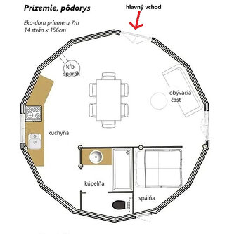 Predám Jurta ekodom Ø 6m, Ø 7m, Ø 8,4m - 9