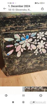 Stoličky,stolík,bedna Provence - 9