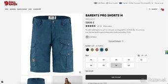 Nové outdoorové kraťasy Fjallraven Barents Pro Shorts M - 9
