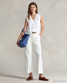 modrá kabelka polo ralph lauren - 9