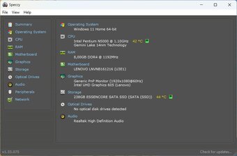 Lenovo IP 330 /Pentium N5000/8GB RAM/FHD/256GB SSD/Nova bat - 9