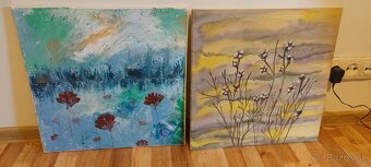 Ručné maľované obrazy na plátne - 9