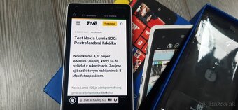 LUMIA 820 - Krabicovka, OLED display ako nova - 9