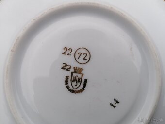 Predám zlato-tyrkysová porcelánová sada - 9