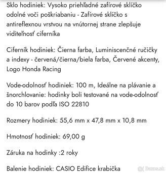 CASIO EDIFICE HRC limitovaná edícia - 9