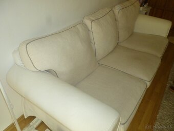 Sedacka 3miestna a kreslo IKEA - 9