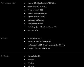 Predám nový nerozbalený HONOR 400 Lite 5G 8 GB / 256 GB - 9