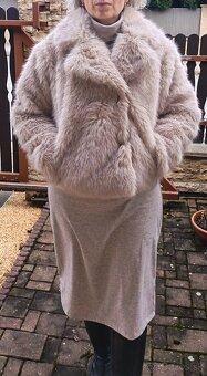 Kožuch umelý šedý - 9