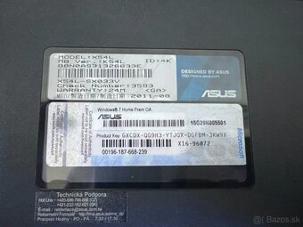 Asus X54L / Intel B800 / 4GB RAM / 120GB SSD / 15.6" - 9