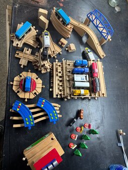 Drevený vláčik s prislusenstvom - 9