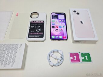APPLE IPHONE 13 PINK TOP STAV,BATERKA 100% - 9