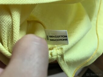 EMPORIO ARMANI pánske polotricko žlté L/ XL - 9