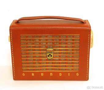 Tranzistorové kabelkové rádio GRUNDIG 50te roky - 9