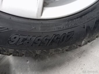Sada hliníkové disky+ zimné pneumatiky 205/55 r 16 - 9