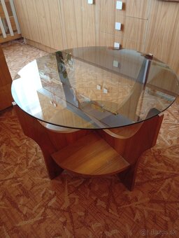 Stolík drevo sklo - 9